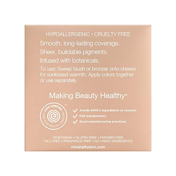 Mineral Fusion Makeup Blush Bronzer Duo Rio Blonzer, 0.29 Oz