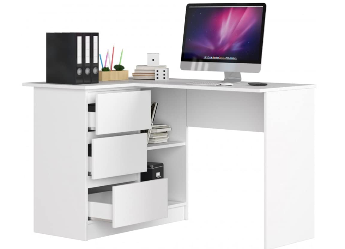 Scrivania Da Ufficio BDW Con 4 Cassetti – 90x77x50 Cm, Rovere Sonoma, Tavolo Da Gioco E Computer