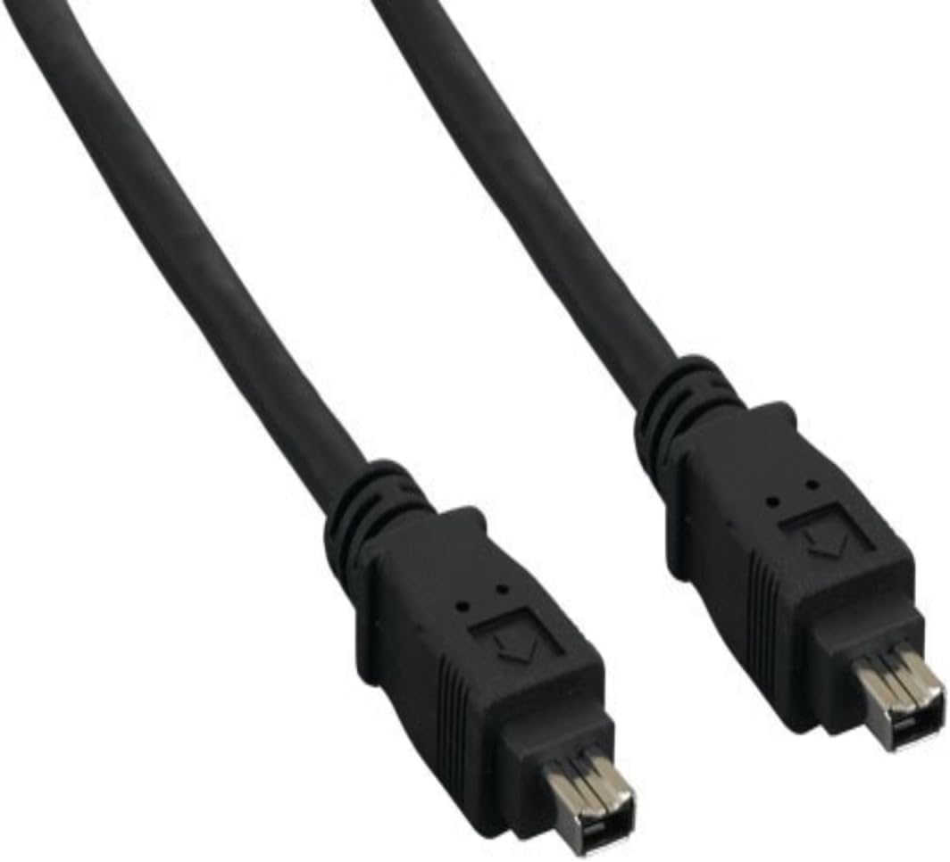 10 ft. IEEE 1394a FireWire 400 4-pin to 4-pin Black