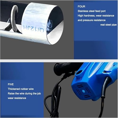 Portable Grain Suction Machine, 4m Suction Screw Conveyor for Cement, Fertilizer & Small Particles - Compact Household Grain Pump with Hose Options (1.5/4/5/6m)