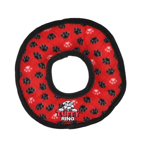 TUFFY (タフィーズ) 丈夫な犬用ぬいぐるみ アルティメットリング (レッド/28cm)