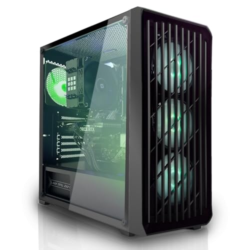 SYSTEMTREFF Gaming PC AMD Ryzen 9 7900X 12x5.4GHz | Nvidia RTX 5060 Ti 16GB DX12 | 1TB M.2 NVMe | 32GB DDR5 RAM | Windows 11 | WLAN Desktop Computer Rechner für Gamer, Zocker & Streamer