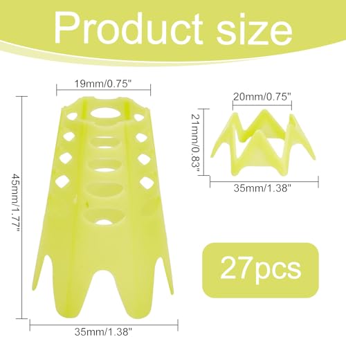 27 Stück Golf Tees Kunststoff,Golf Tees,Wintertees Golf,Golf Simulator Tees Wiederverwendbar,2 Größe Kurz Lang Golfmatte,Bunt Golf Matten Tees Tragbare Drinnen Draußen Für Winterrasen Driving Range