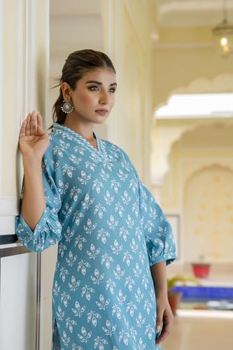 Ensemble Kurta Femme Coton Ample vêtement de bureau confortable imprimé - 7