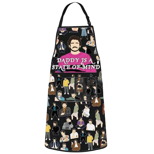 WZMPA Pedro Fans Tablier de cuisine réglable avec poches Inscription Daddy Is A State Of Mind Pedro Fans, Daddy is a Ap, Medium