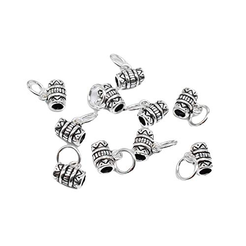 Breloques tube en argent sterling anti-ternissement pour réparer vos bijoux