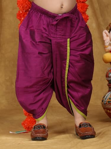 Image of POLKA TOTS Pure Cotton Traditional Dhoti Kurta Set for Baby Boys, Toddlers & Kids | Soft and Breathable Cotton Ethnic Dress for Festivals and Weddings | Traditional Elegant Indian Festive Clothing