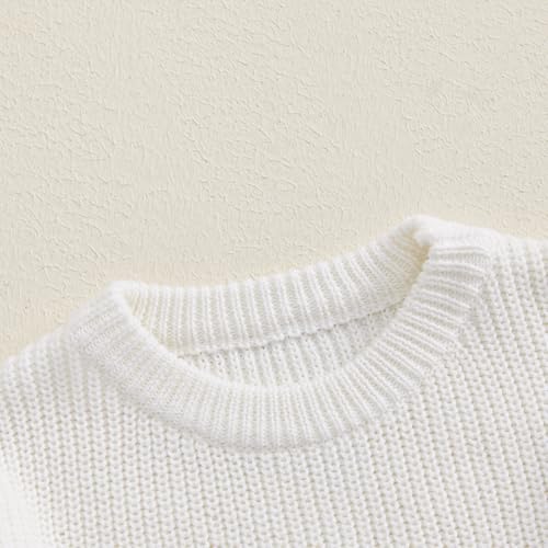 Toddler Kids Fall Winter Outfits Football Rugby Embroidered Sweater Oversized Long Sleeve Knitted Sweatshirt4