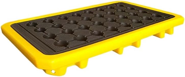 Stackable Oil and Paint Drum Tray - Modular Spill Containment Platform for Garage Storage, Heavy-Duty Industrial Design, Removable & Easy to Clean, Ideal for Workspace Organization