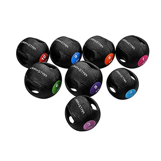 WXYZ Pelota Medicinal Balones Medicinales De Caucho Sólido, Utilizado para El Entrenamiento De Fuerza Muscular, Fácil De Agarrar con Asas Dobles, 3 Kg, 4 Kg, 5 Kg, 6 Kg, 7 Kg, 8 Kg, 9 Kg, 10 Kg