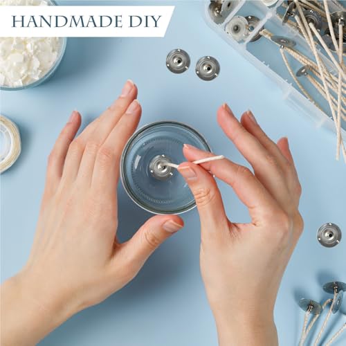 Bases de mecha para velas 900 piezas metal para DIY miniatura 2