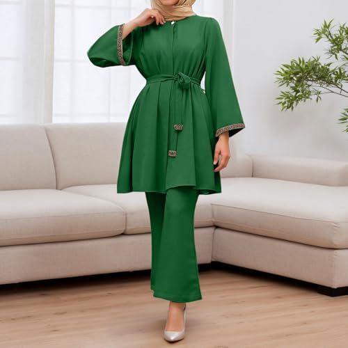 Pantalon taille haute et tunique chic pour masquer les imperfections