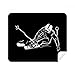 Black Winter Sport Skiing Pattern Illustration Cleaning Cloth Screen Cleaner 2pcs Suede Fabric