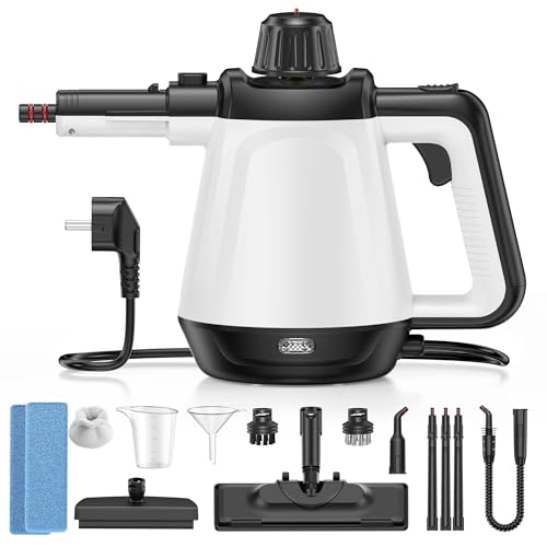 Dampfreiniger, Mehrzweck-Dampfreiniger handgehalten für alles mit 10 Zubehörteilen, Handdampfreinige Boden, Chemiefrei Für Küche Auto Fenster Sofa Polstermöbel