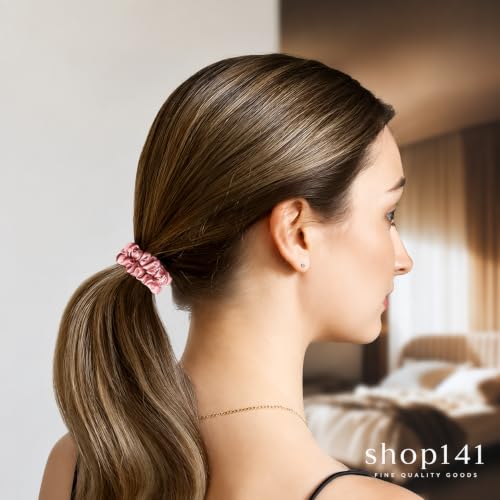 Image of Premium Satin Silk Scrunchies For Women And Girls Pack Of 24 Scrunchie for Less Hair fall Hairbands Rubber Band Scrunchies For Girls Best Gift For Mom, Sister And Girlfriend