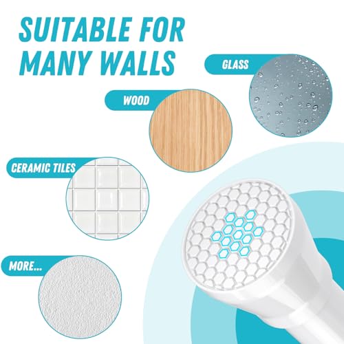 Image of Tension Curtain Rod 30 to 64 Inch 2Pack White Adjustable Curtain Rods No Drilling Expandable Pressure Spring Tension Curtain Rod 7 /8 inch Spring Loaded Curtain Rods For Windows Bedroom Closet Doorway Door