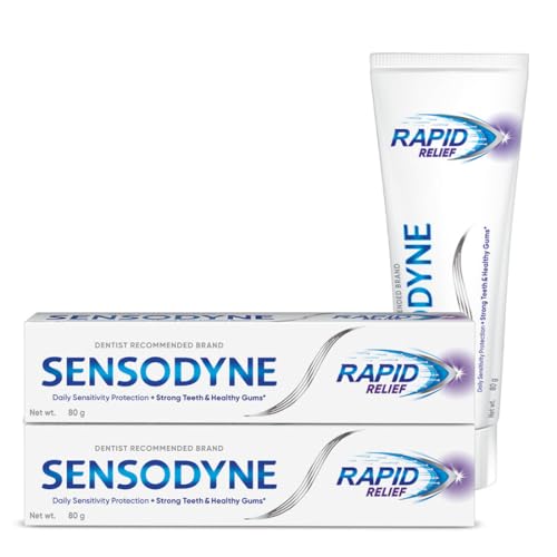 Sensodyne Toothpaste Rapid Relief Combo pack, Sensitive tooth pas...