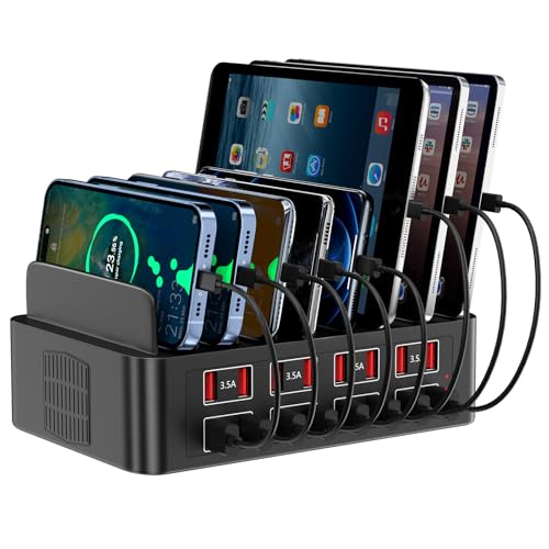 150W Charging Station for Multiple Devices, 16 Port Phone Charger Station, Multi USB Organizer Charger Station for iPhone, Android, iPad, Cell Phone, Tablets