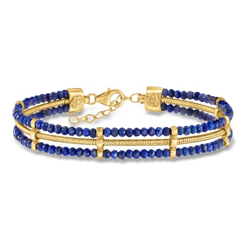 Ross-Simons Lapis Bead and Snake-Chain...