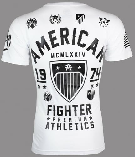 American Fighter Men's T-Shirt Fort Hays Crew Neck White3