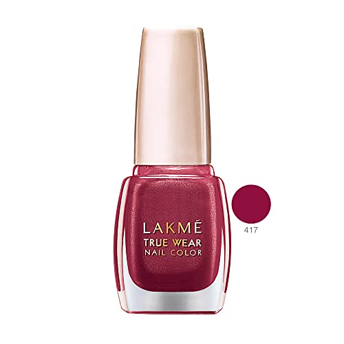 Image of Lakme True Wear Nail Color, Reds & Maroons D417, 9 ml