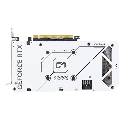 ASUS Dual GeForce RTX™ 4060 OC White Edition 8GB GDDR6 (PCIe 4.0, 8GB GDDR6, DLSS 3, HDMI 2.1a, DisplayPort 1.4a, 2.5-Slot Design, Axial-tech Fan Design, 0dB Technology, and More) - Image 5