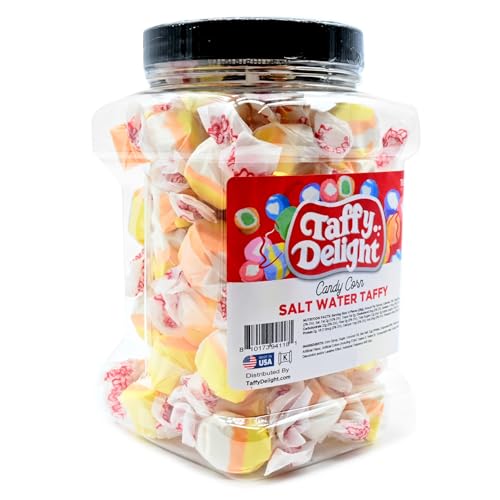 Taffy Delight Salt Water Taffy Candy Corn 16oz Jar - image 3