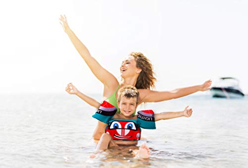 Qshare Kids Swim Jacket Vest for Children, Swim Aid Floats for Swimming Pool, Learn to Swim for 25lbs to 55lbs Toddlers