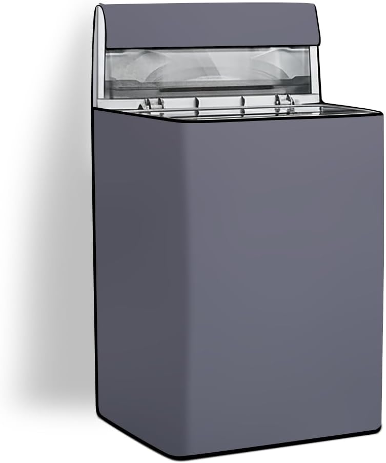 Stylista Top Load Fully Automatic Washing Machine Cover Suitable for Samsung 6 kg, 6.2 kg, 6.5 kg, 7 kg & 7.5 kg Grey