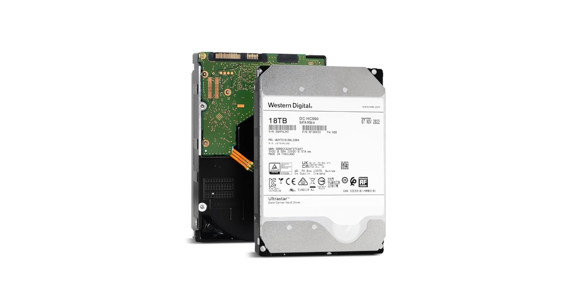 Amazon.com: Western Digital DC HC550 18TB SATA 6Gb/s 7200RPM