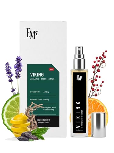 Image of EM5 Viking Perfume for Men | Aromatic Citrus Woody Fragrance | All Day Wear Eau De Parfum Spray | Luxury Gift for Him | 15 ml