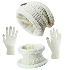 _Hat+scarf+gloves (White)
