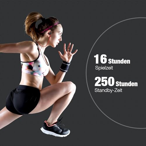 NUASI Bluetooth Kopfhörer, Kabellose Bluetooth 5.3 Sport-Kopfhörer mit IPX7 Wasserschutz für Joggen und Training