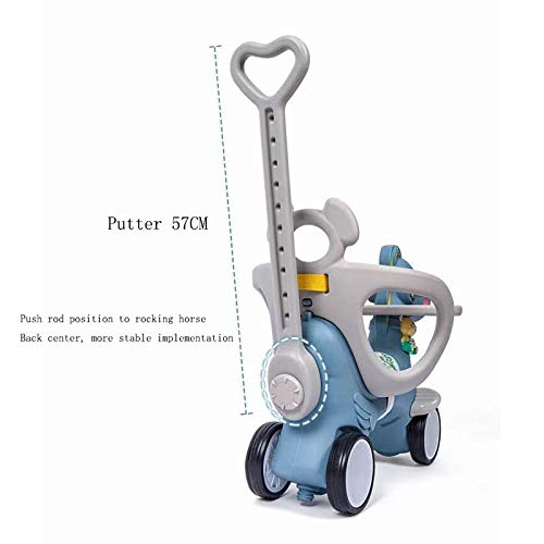 YWSZJ 2 in 1 Kids Horse Kinderwagen New Baby Schaukelpferd Kids Rocker Ride auf Toy Rocking Animal Child – Bild 5