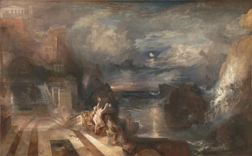 Tableau Turner La séparation du héros et de Leander impression toile 60x90cm
