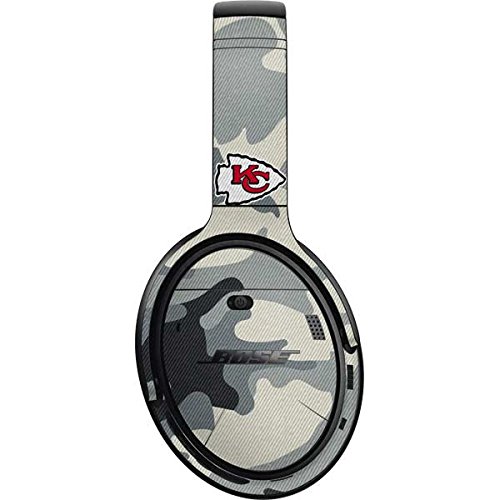 Skinit Decal Audio Skin Compatible with Bose QuietComfort 35 II Headphones - Officially Licensed NFL Kansas City Chiefs Camo Design