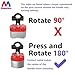 Magnetpro Multipurpose Switch Magnet, 220 LB Pull-Off Force Switchable Magnetic System, On/Off Magnet for Lifting, Working&Welding Positioning, Liquid Filtration, Automation, Metal Separation
