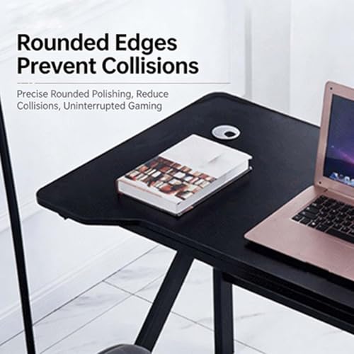 Bureau de jeu en MDF et métal pour petits espaces et PC