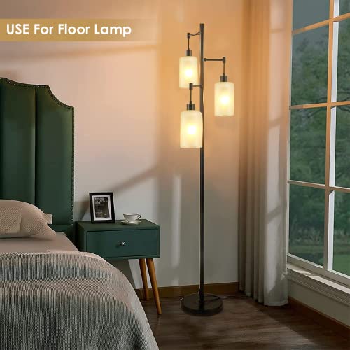 Gernehop G1016-6WH 6 Pack White Frosted Glass Shades Replacement,5.51In Height,3.94In Diameter,1.65In Fitter, Cylinder Glass Shade Covers Replacement Globe For Pendant Light Floor Lamps Light Fixtures Wall Sconces thumb #3