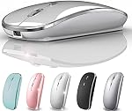 Bluetooth Wireless Mouse for Mac MacBook Pro MacBook Air iMac Laptop Chromebook (Silver)