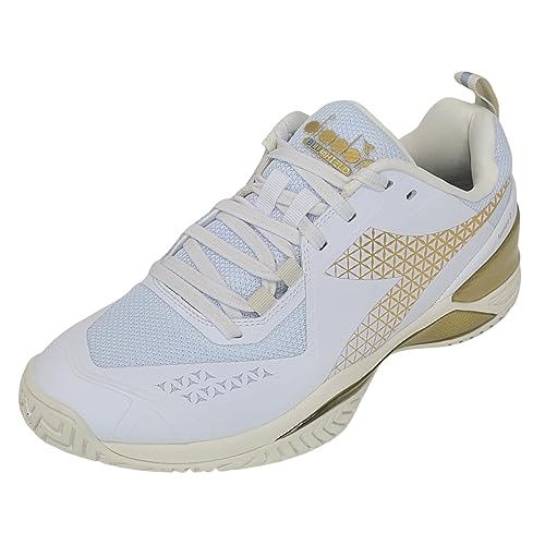 Diadora Womens Blushield Torneo 2 All Ground Tennis Sneakers Shoes - White - Size 8 M