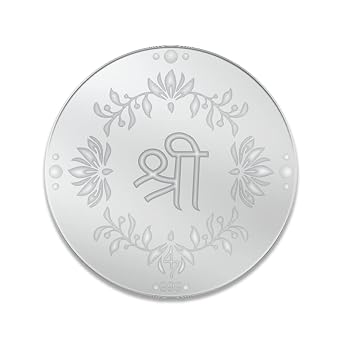 Samyuktha Indian Shri Yantra Pure 999 Silver Coin - 10 Gram