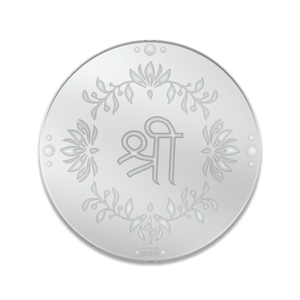Fourseven Jewellery Shri Yantra Pure 999 Silver Coin - 10 Gram