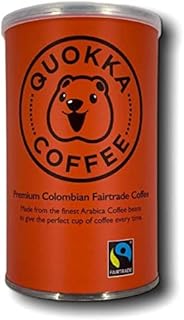 Quokka Coffee- Instant Coffee 100g Tin. Freeze Dried Granules, Ethical Colombian Arabica Gold Blend. Medium Roast, Smooth To Drink. Premium Pure Colombian Coffee- 100g Tin (1)