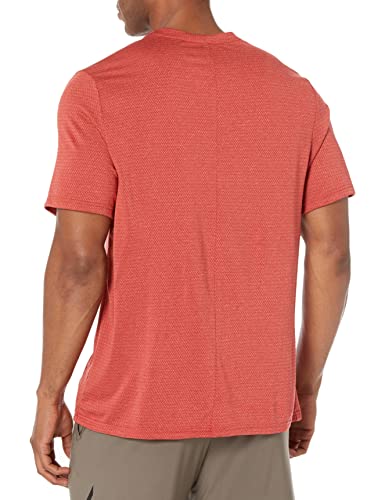 Reebok Men's Standard Workout Ready Tee, Rhodonite/Black Logo, Medium #TOP1