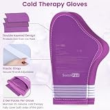 SuzziPad Foot Ice Pack Zimne skarpety i zimne rękawiczki do chemioterapii neuropatii, artykuły komfortowe dla pacjentów po chemioterapii, ulga w neuropatii, terapia zimnem rąk, terapia zimnem stóp, L,