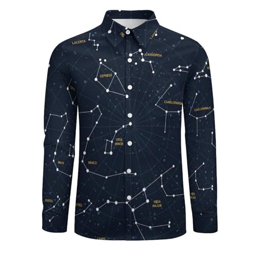 Mens Casual Hawaiian Shirts Long Sleeve Button Down Beach Shirts Shirts3