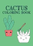 cactus kawaii  Cactus Coloring Book: Kawaii Cactus Coloring Book 35 pagine, dimensioni 21 x 29, 7 cm (DIN A4)