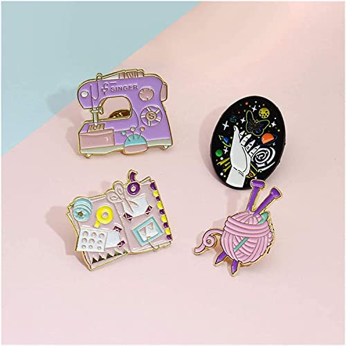 Pines de lana para tejer broche de carpeta de álbum que soluciona tu estilo DIY 4