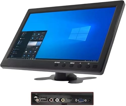 GeDi Monitor 10.1" Full-HD HDMI VGA AV Per Videosorveglianza e